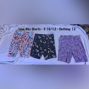 Colorful Patterned Bike Shorts